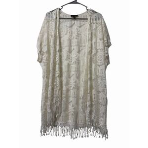 Cal Style Crochet Lace Kimono XL-3X
